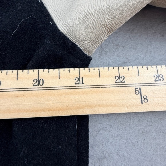 Ricco Gioventu Black "No Joke" Leather Wool Varsity Jacket - Picture 8 of 12